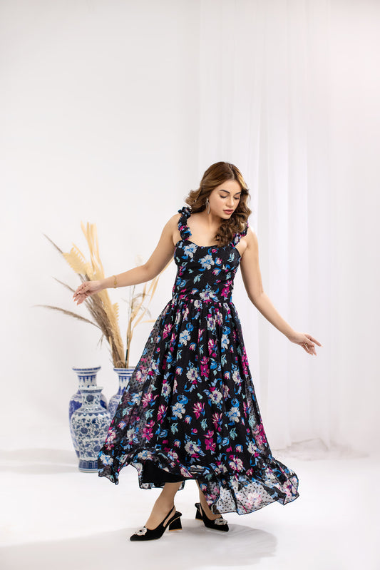 ROZELLA BLACKISH FLORAL
