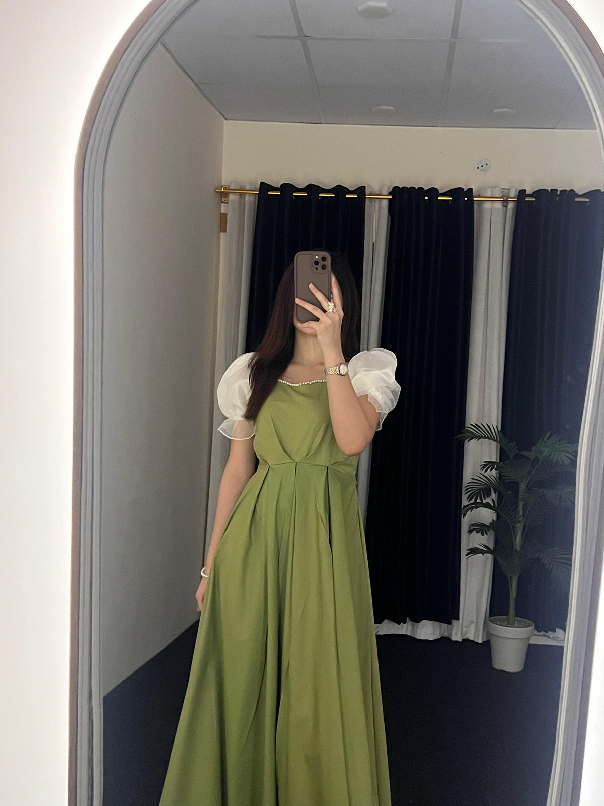 Flair And Feminine Charm In Lime