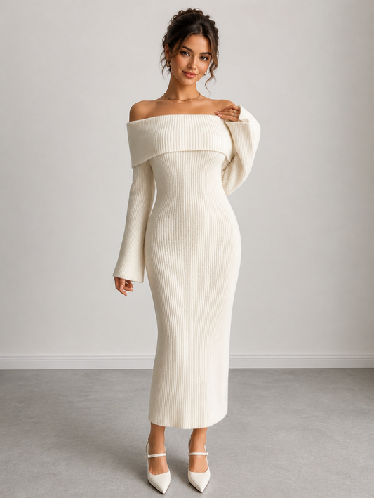 White Bardot Bodycon