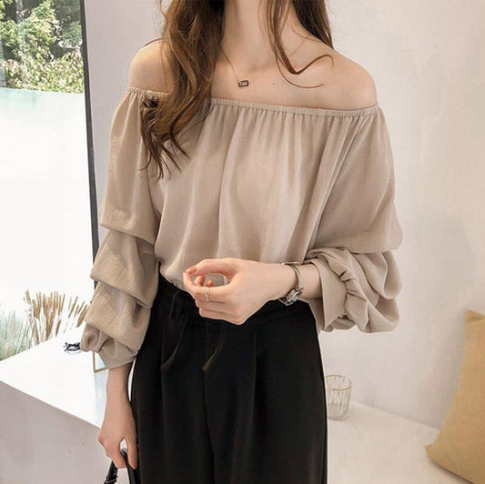 Slash Neck Top - Veer Clothing