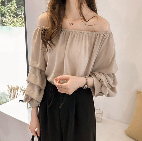 Slash Neck Top - Veer Clothing