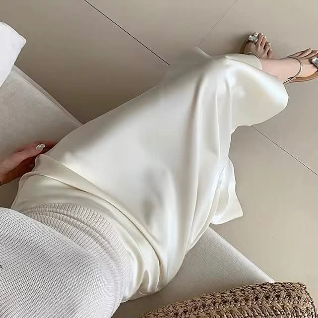 Vanilla Bean Satin Skirt