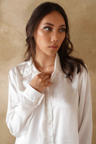 Silver Silk Shirt